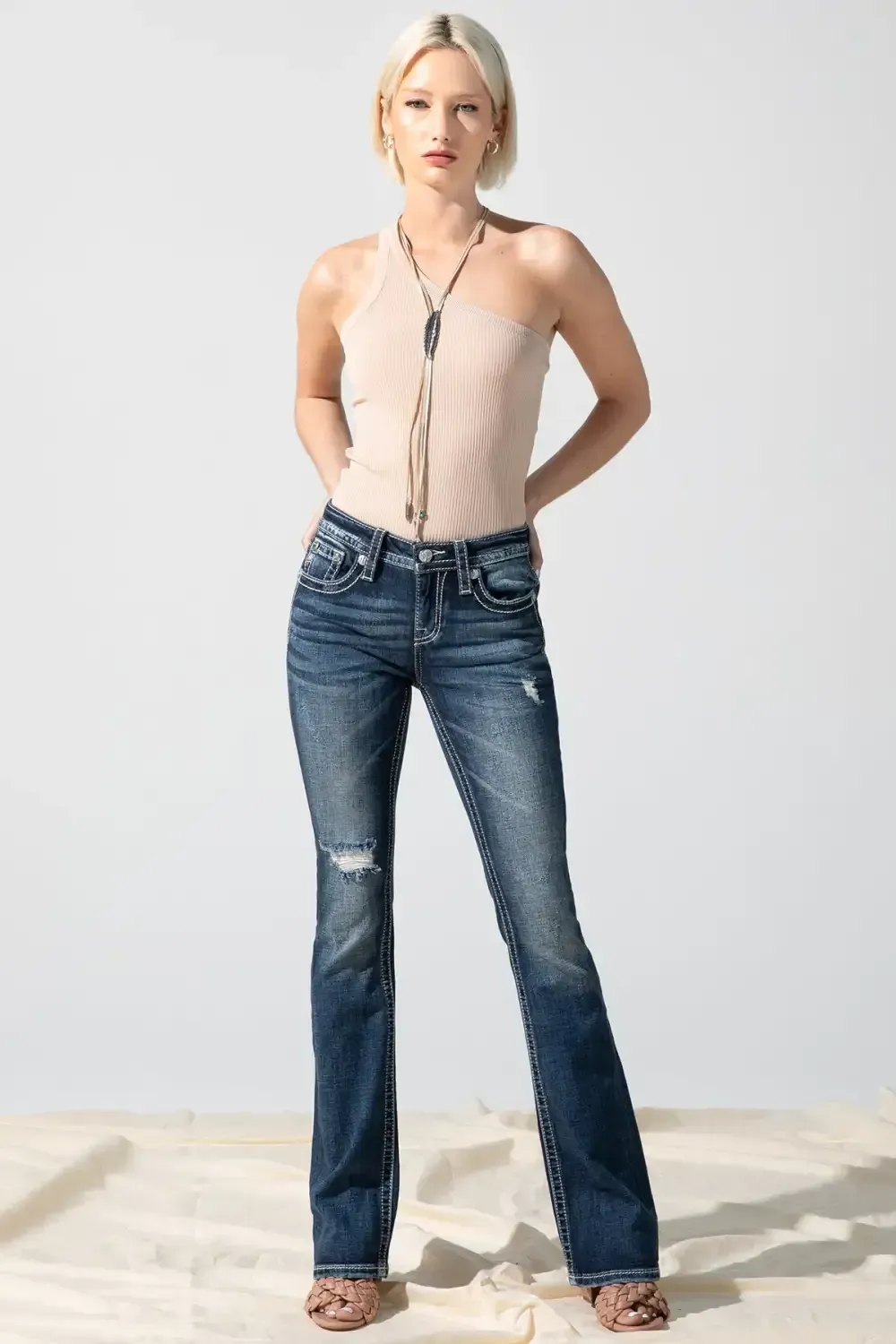 M Logo Bootcut Jeans