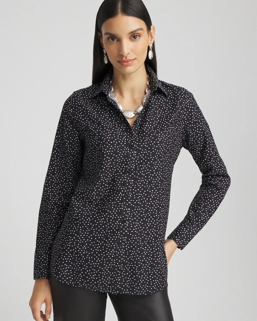 No IronTM Polka Dot Shirt