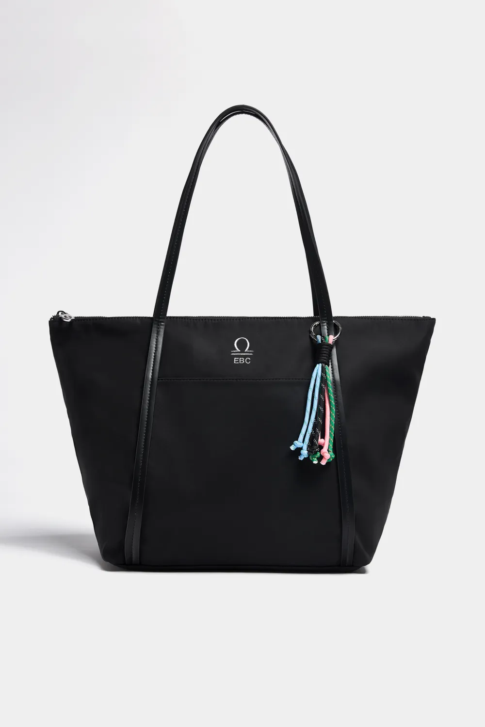 Bolso shopper nylon adorno