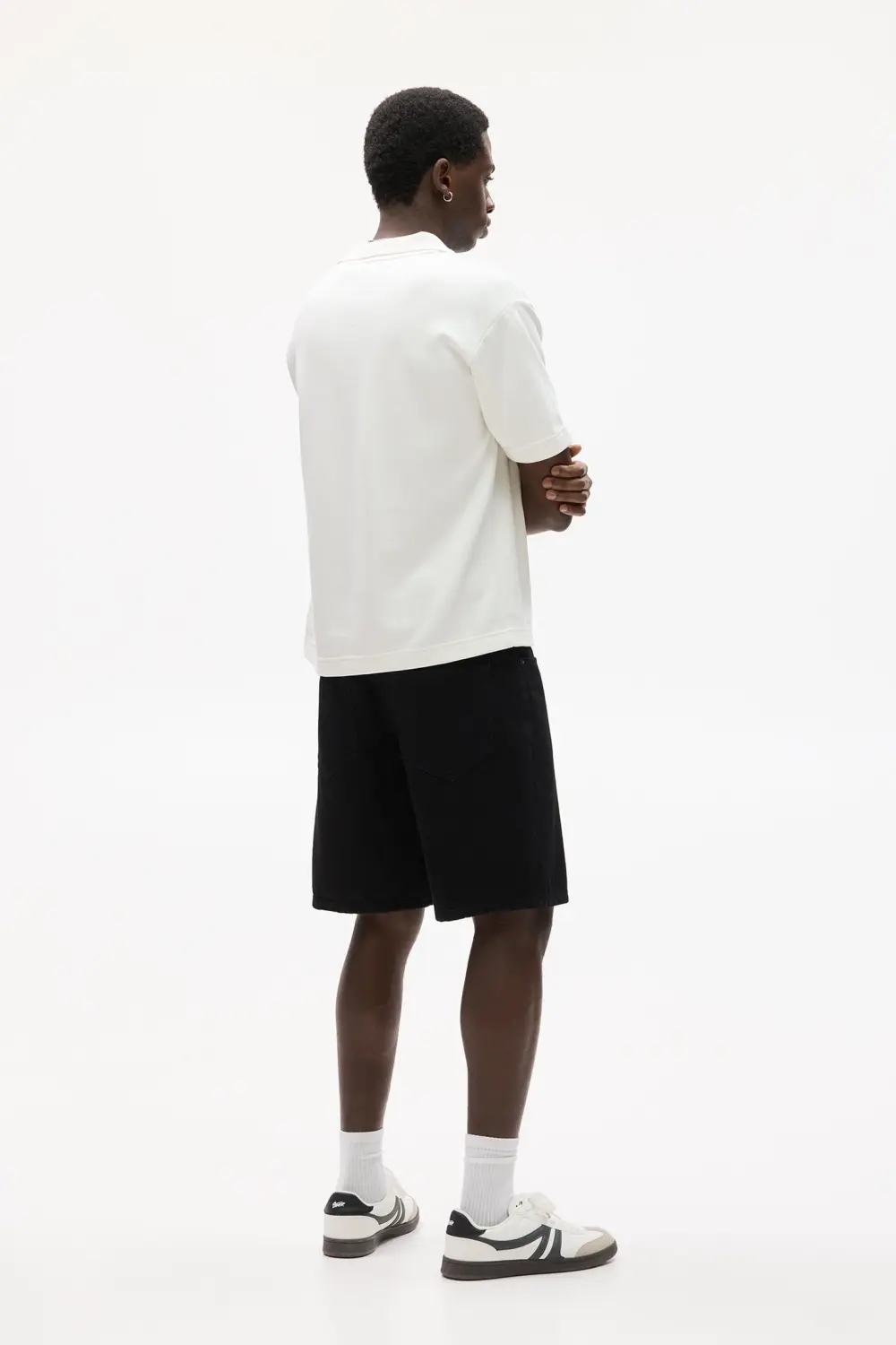Standard denim Bermuda shorts