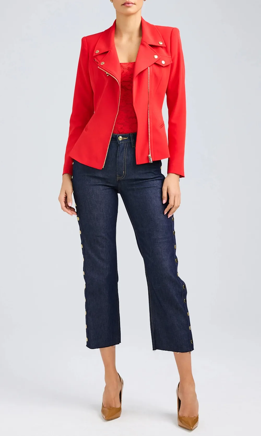 Selah Crepe Moto Jacket