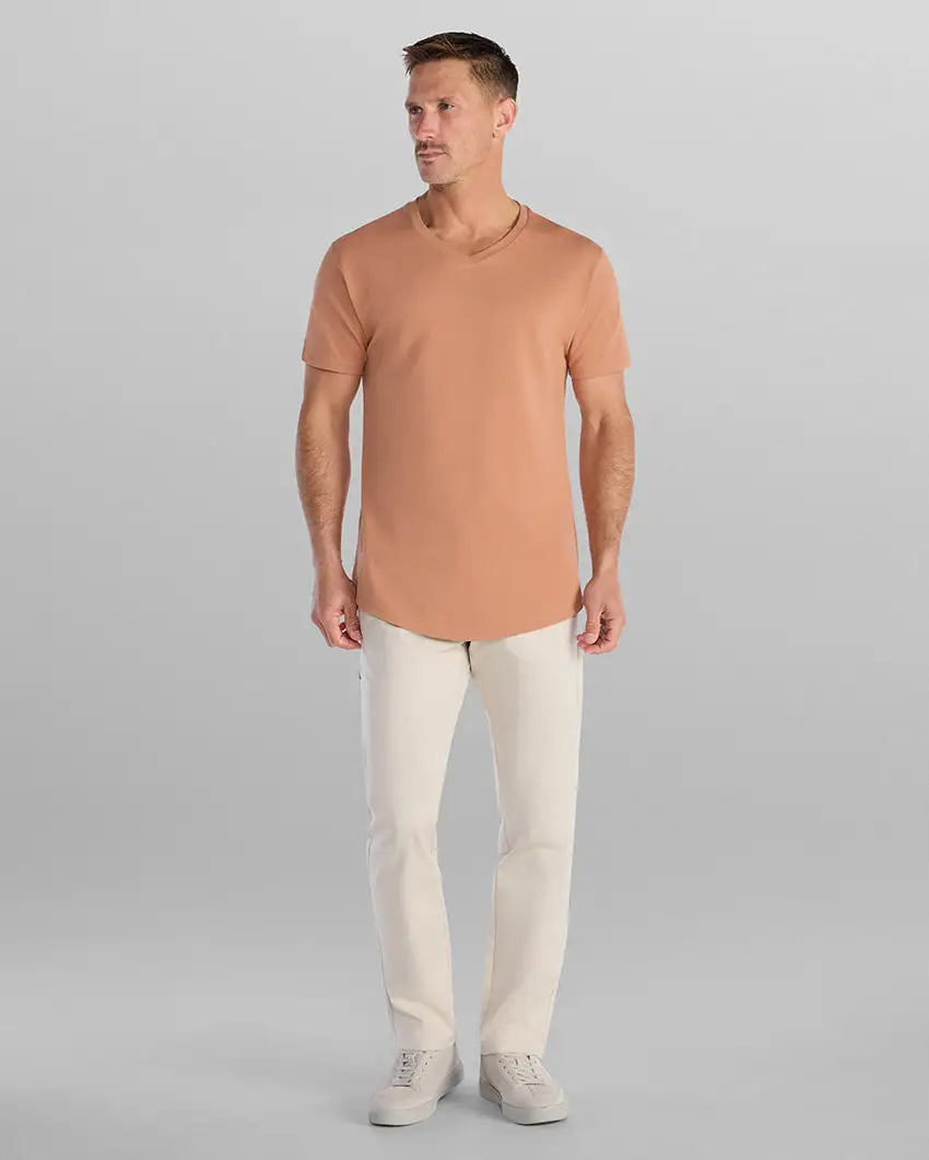Drop-Cut V-Neck: Lux