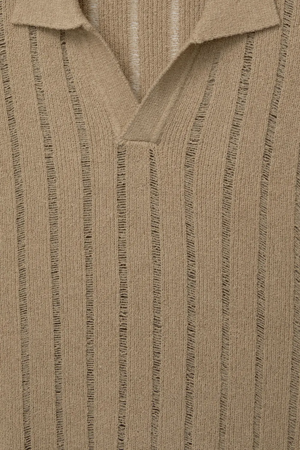 Short sleeve knit polo shirt
