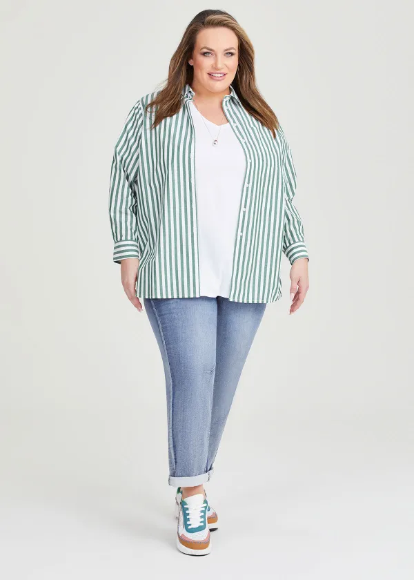 Cotton Bold Stripe Shirt
