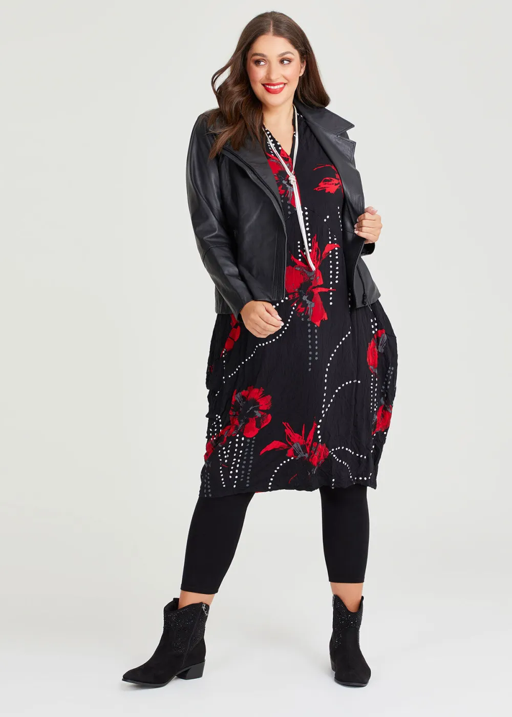Poppy V-neck Luna Tulip Dress
