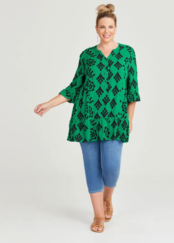 Natural Graphic Print Tunic