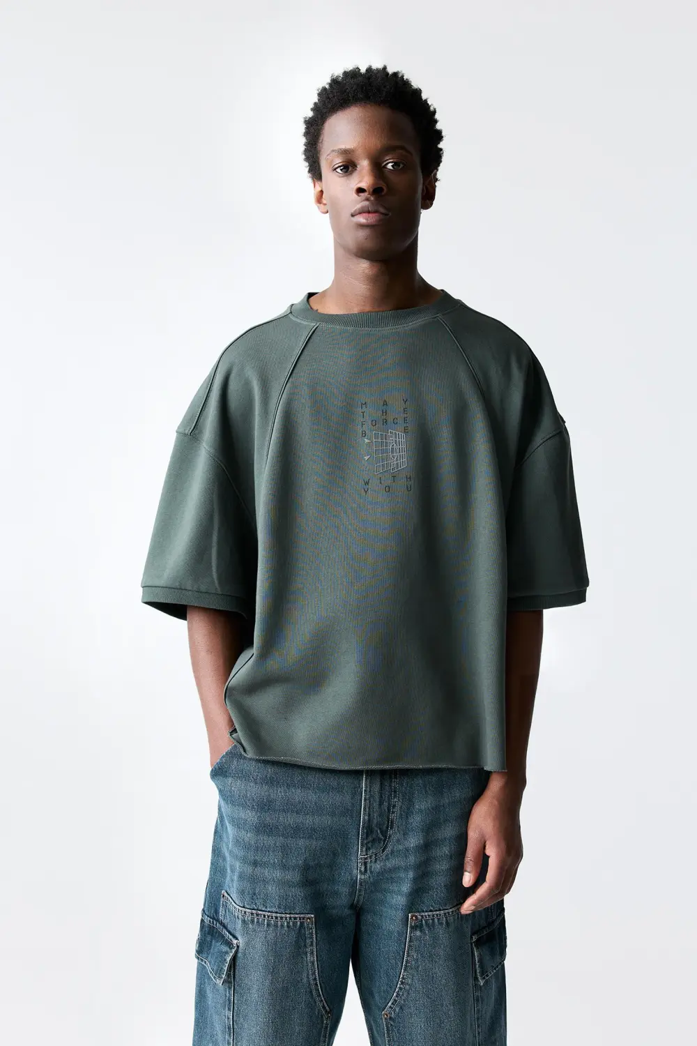 Gray Star Wars short sleeve sweatshirt