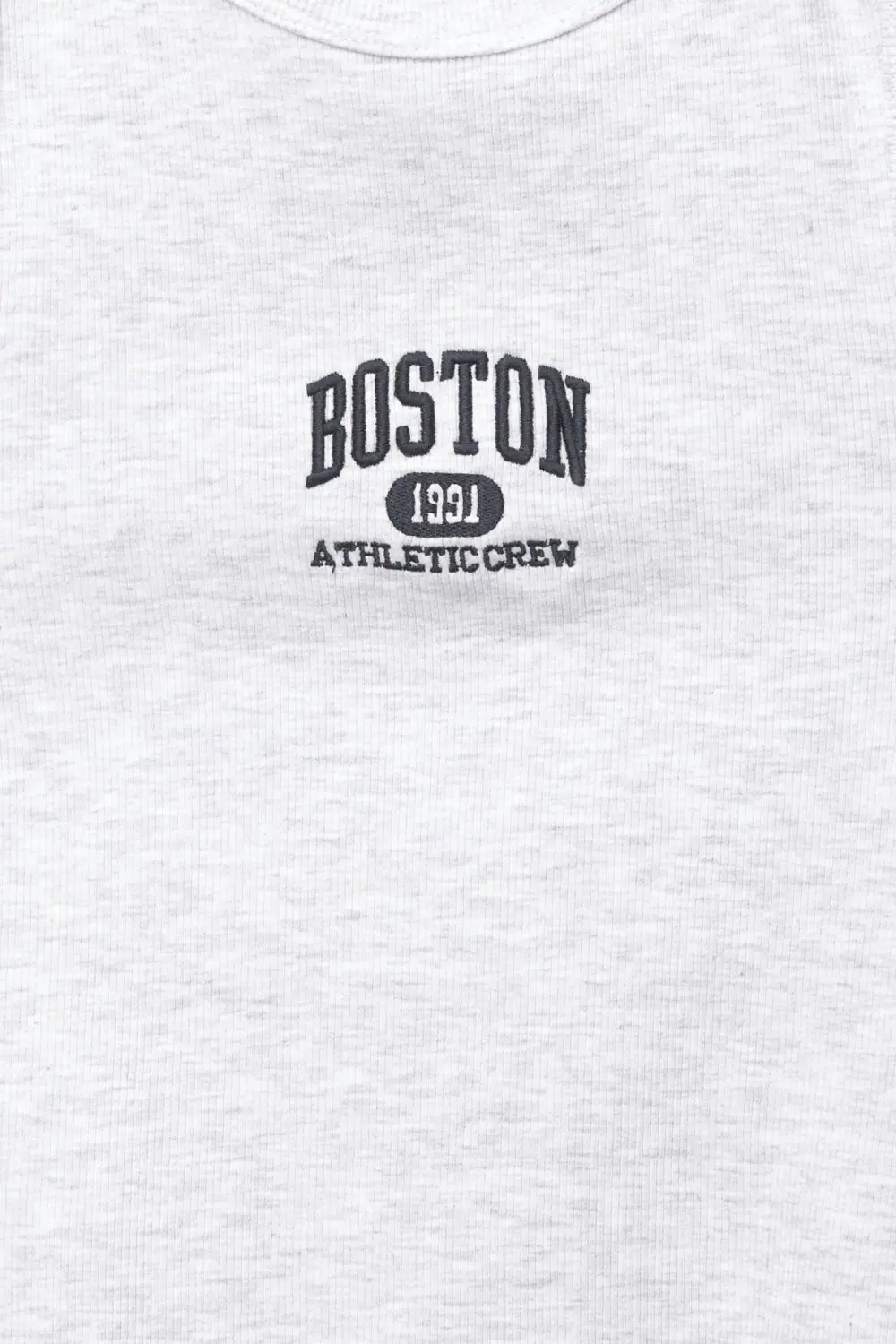 Boston embroidery tank top