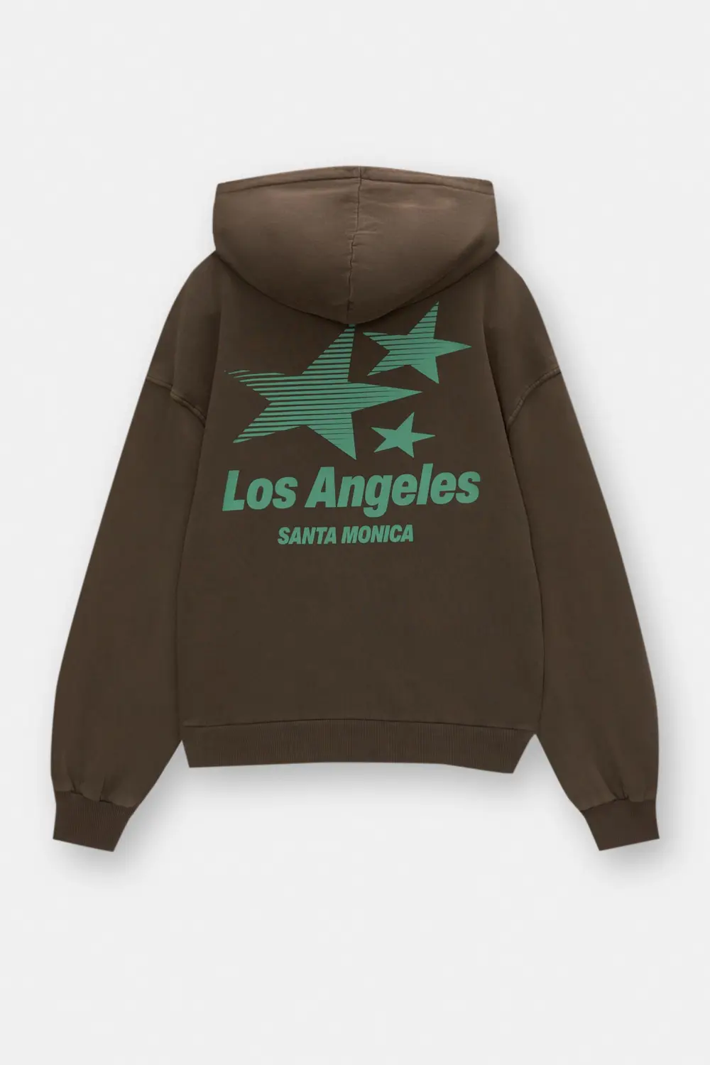 Sudadera capucha boxy estrellas