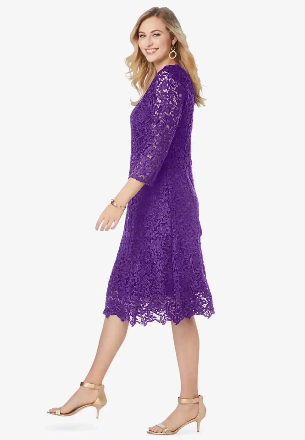 Lace Fit & Flare Dress