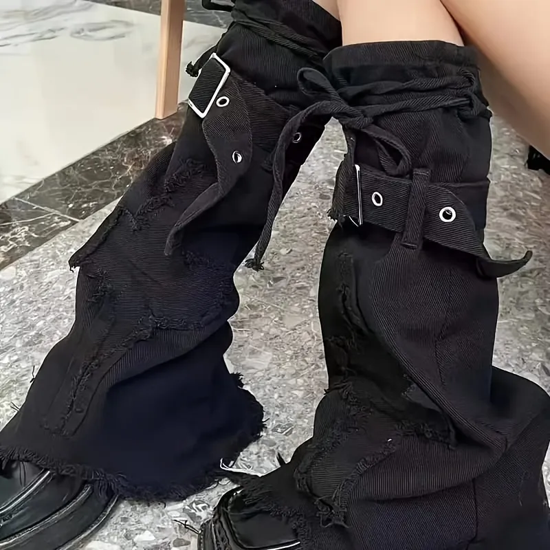 Gothic Cross-Shaped Street-Style Leg Coverings
