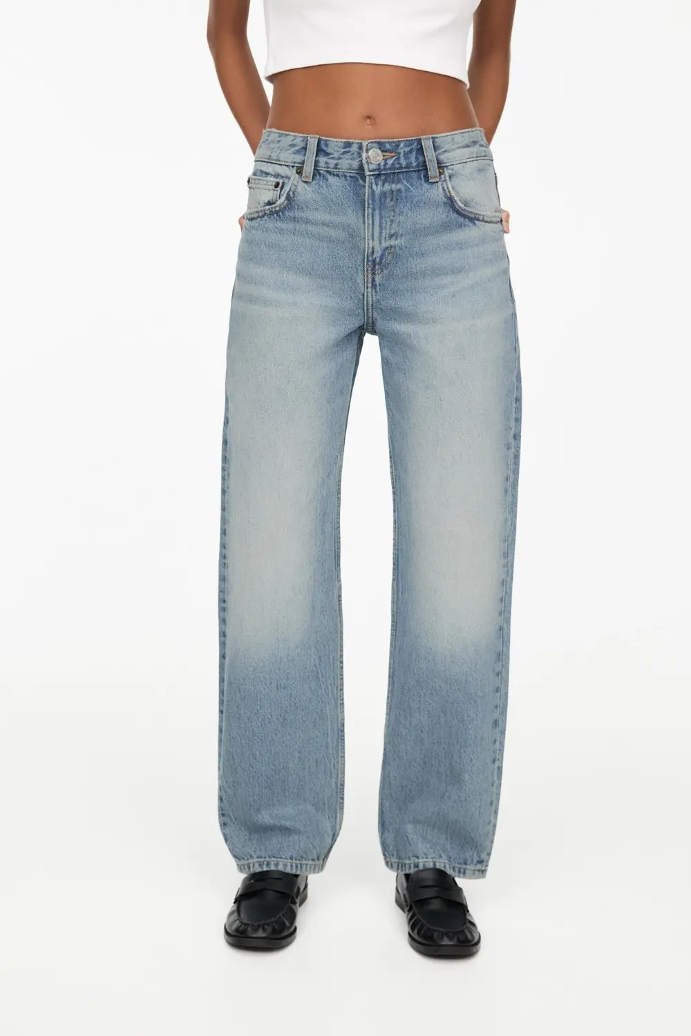 Jeans rectos tiro medio