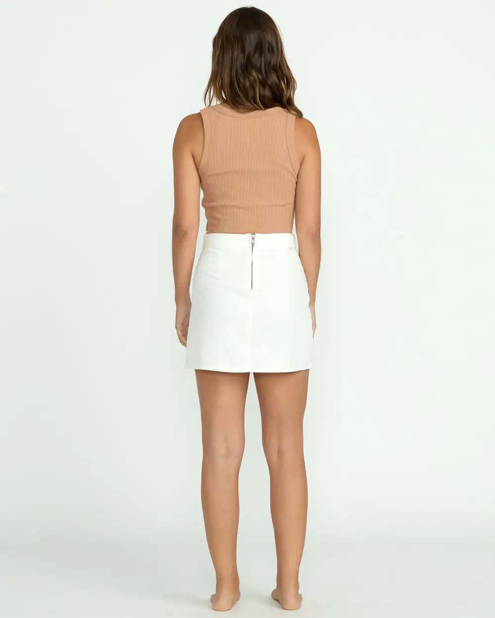 Wave Washed Skirt - Salt Crystal