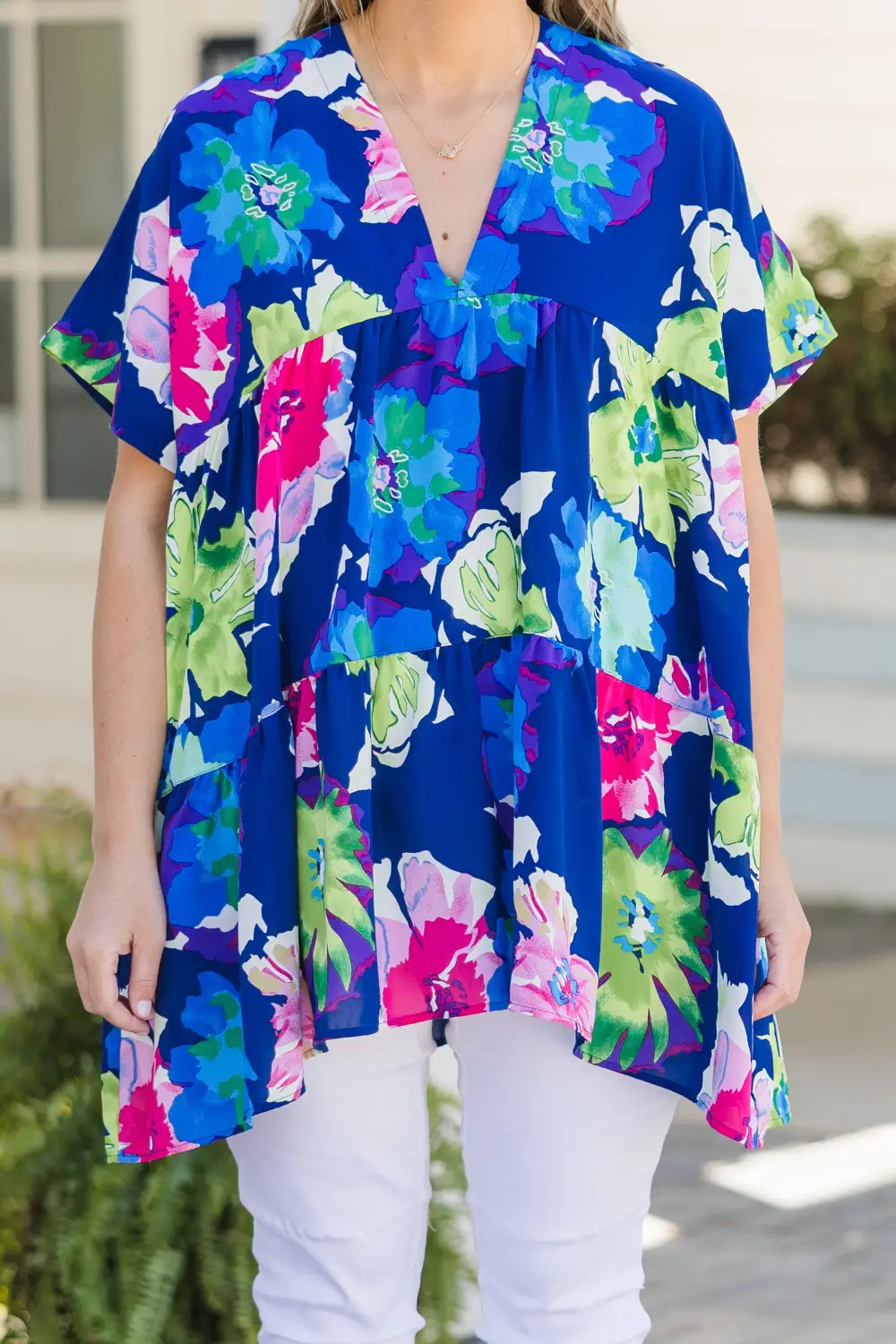 Aloha Spirits Top, Blue