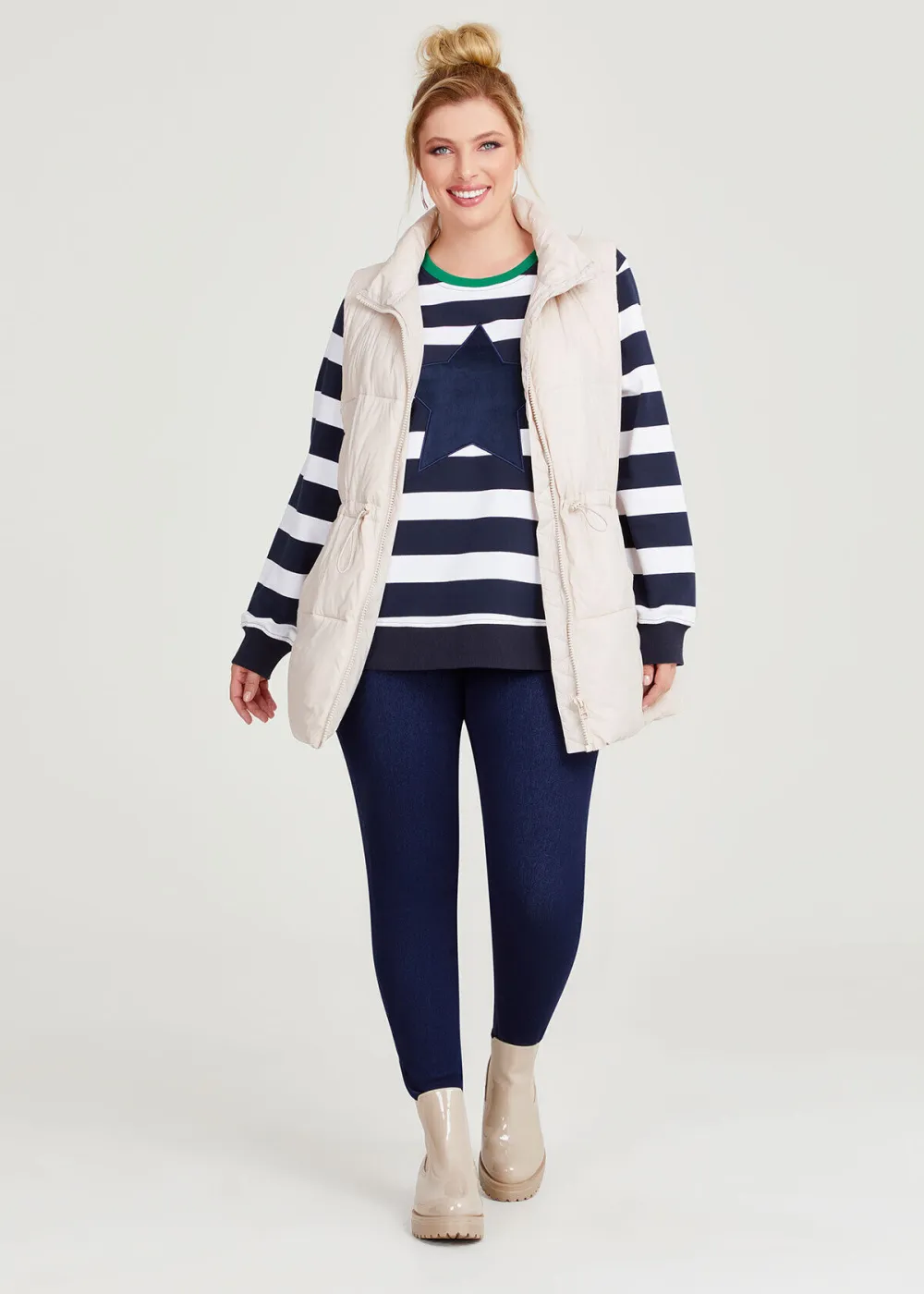 Mid Length Zip Puffer Vest