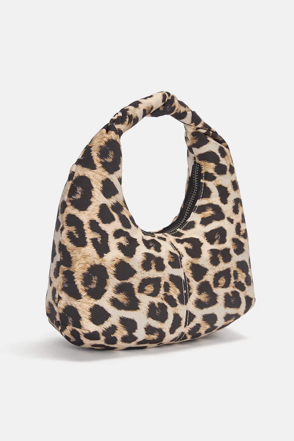 Bolso de mano leopardo nylon