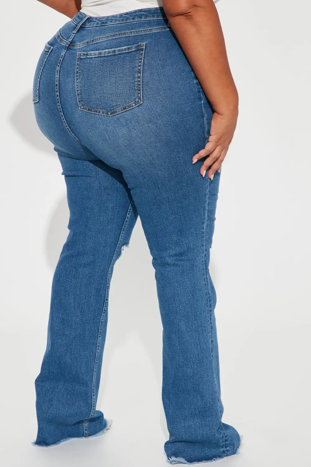 Seven Heavens Stretch Flare Jeans - Medium Wash