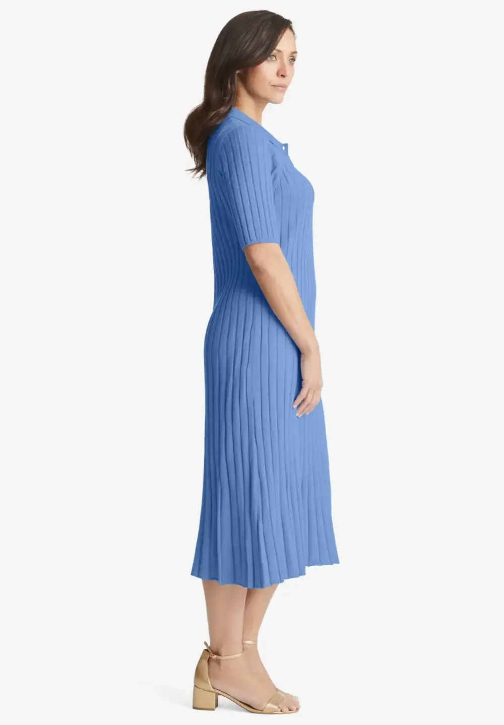 Ribbed Henley Dress