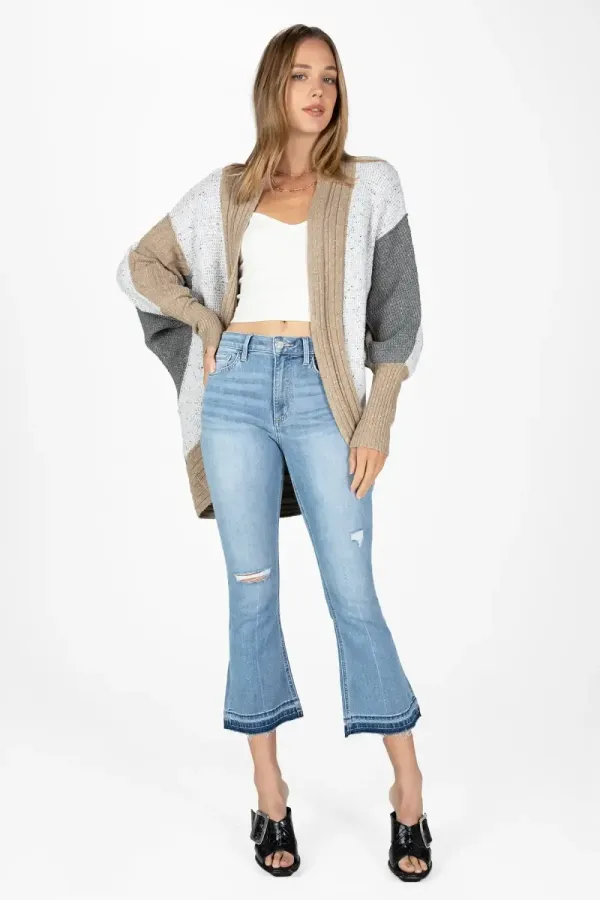 Colorblock Cocoon Cardigan