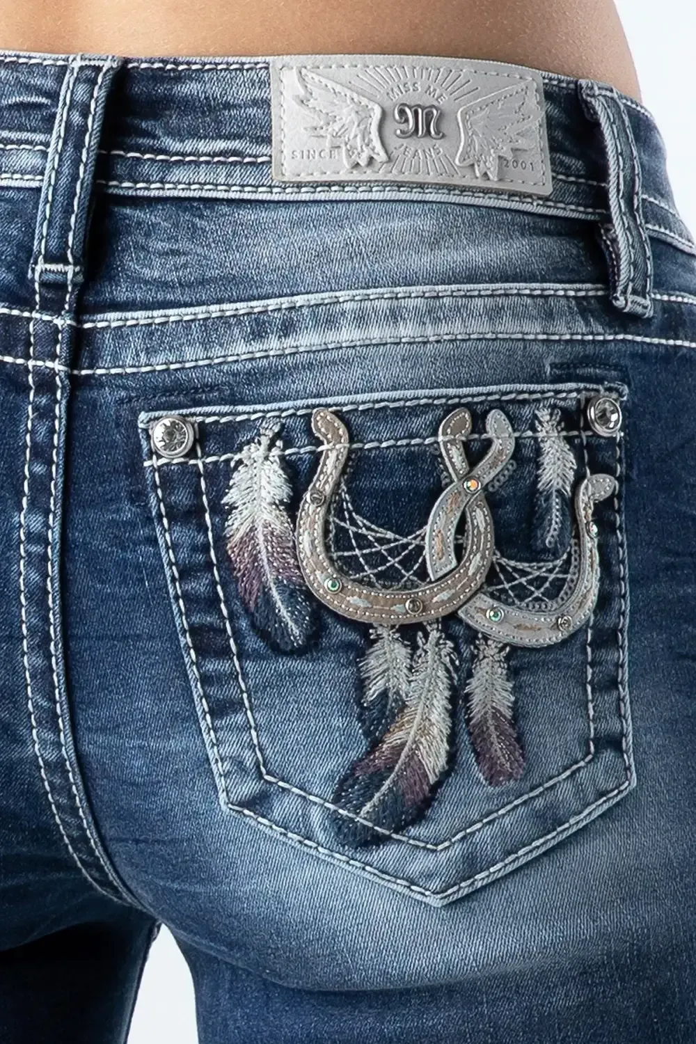 Horseshoe Feather Denim