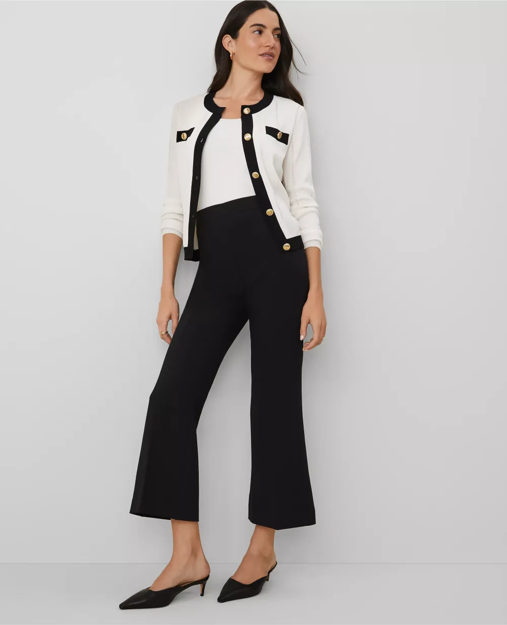 Contrast Trim Cardigan