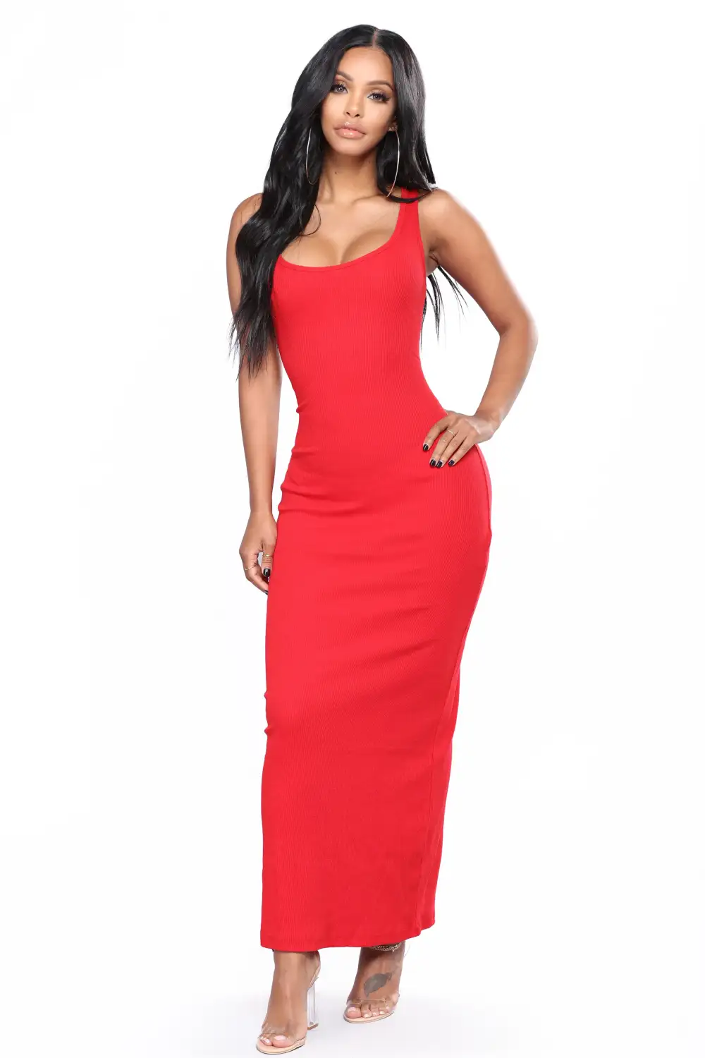 Mulberry Street Maxi Dress - Red
