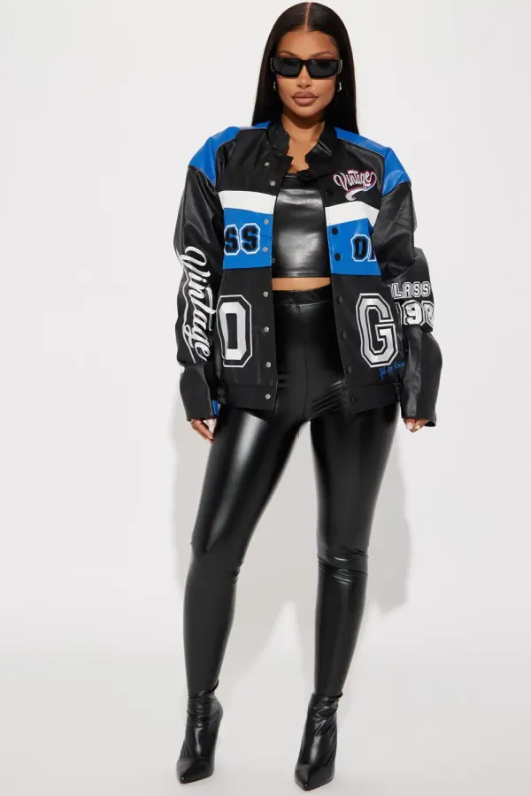 Class Of 87 Varsity Jacket - Blue/combo