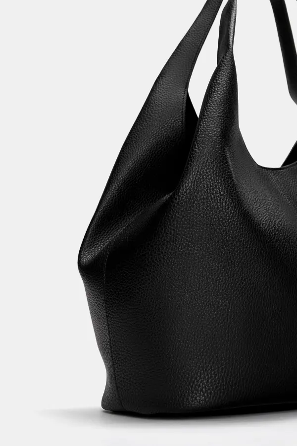 Bolso shopper efecto piel