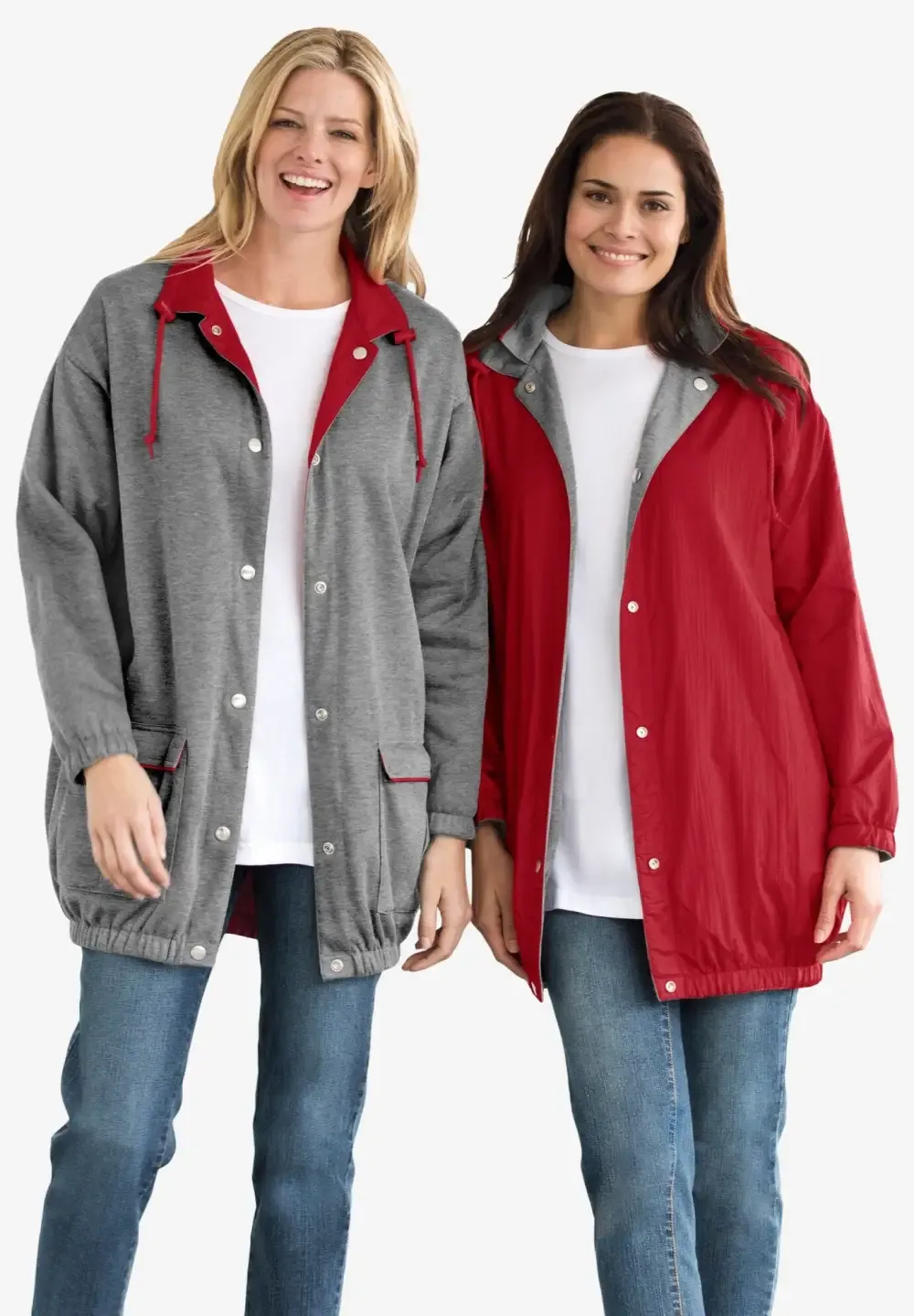 Fleece Nylon Reversible Jacket