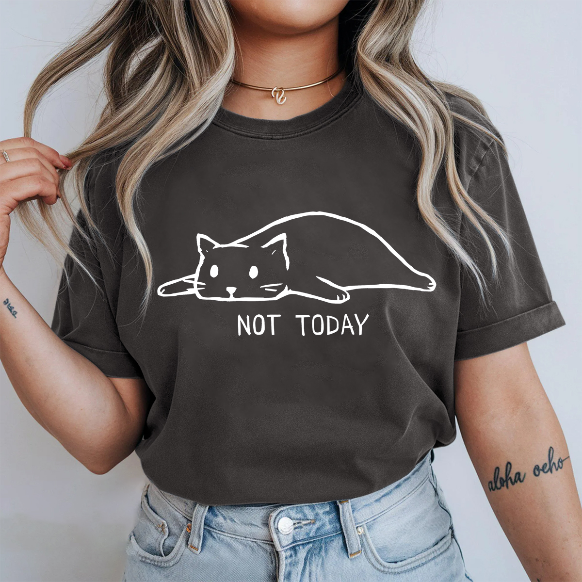 Cute Cat Short Sleeve T-Shirt