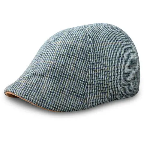 The Homage Boston Scally Cap - Clover & Navy Houndstooth