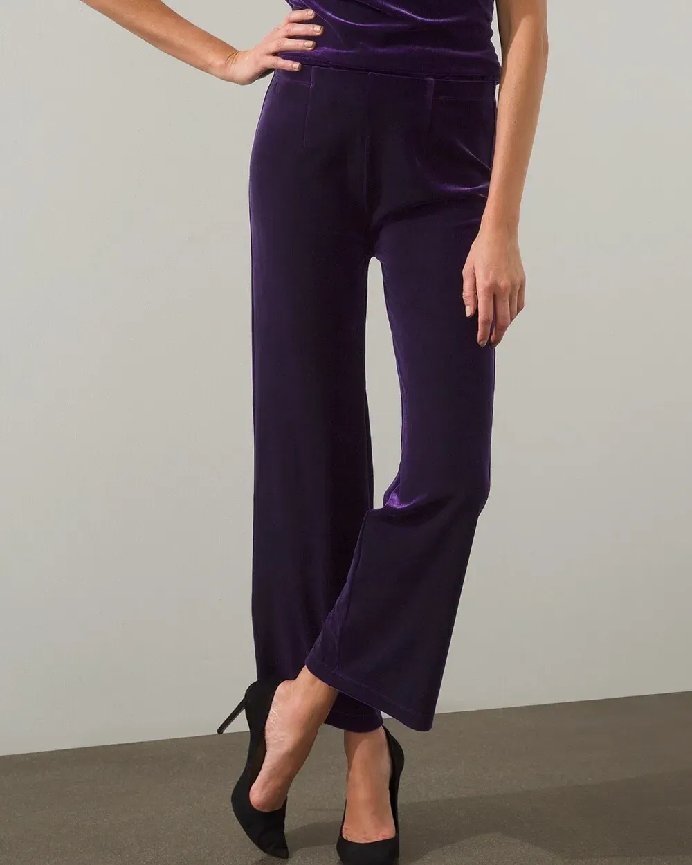 Travelers Collection Velvet No Tummy Pants