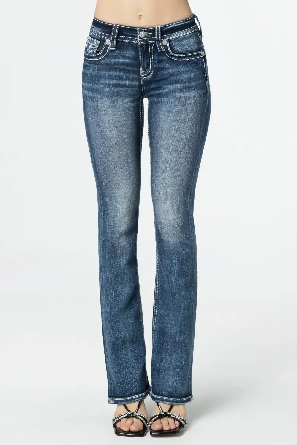 Angelic Split Wings Bootcut Jeans