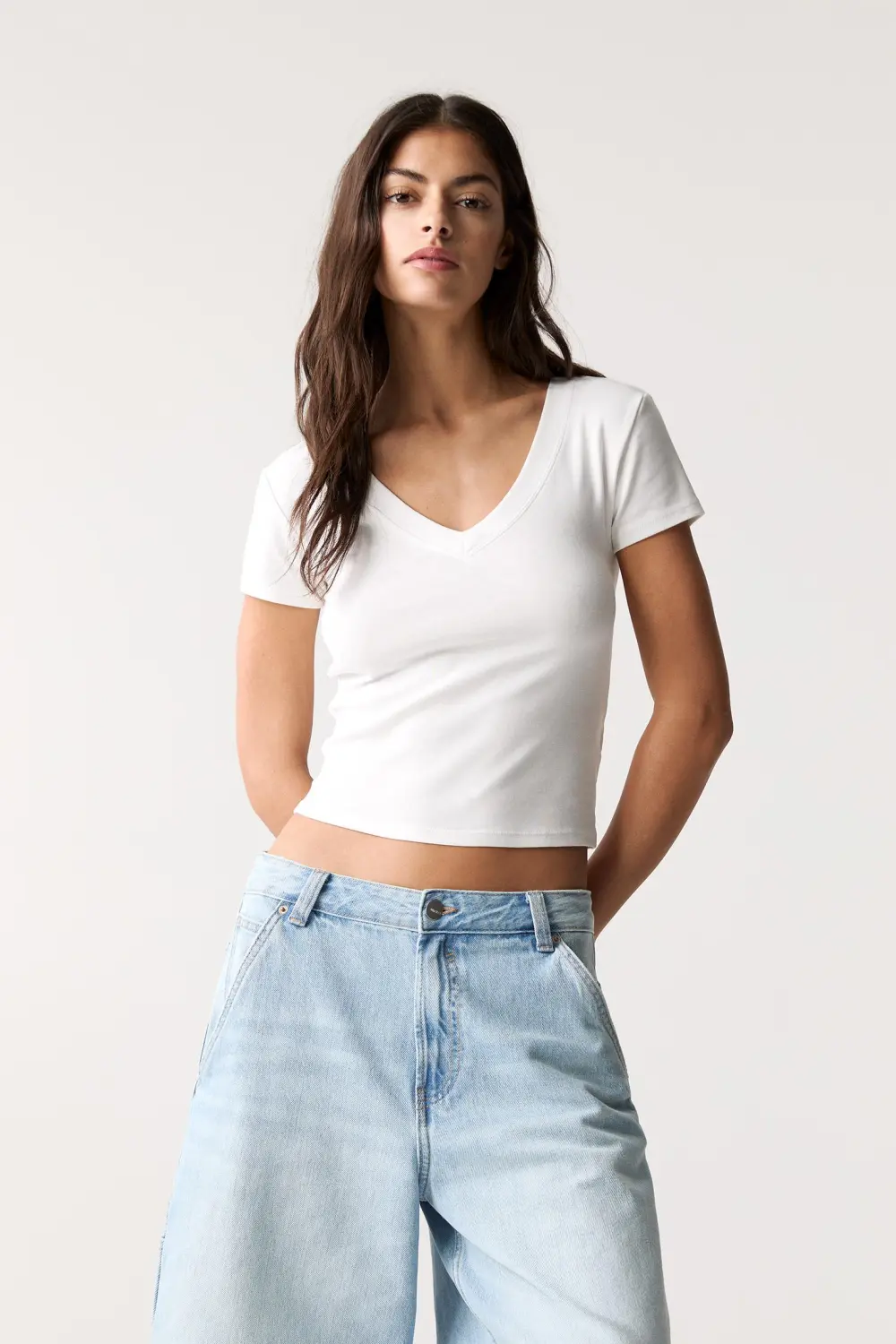 Camiseta escote pico