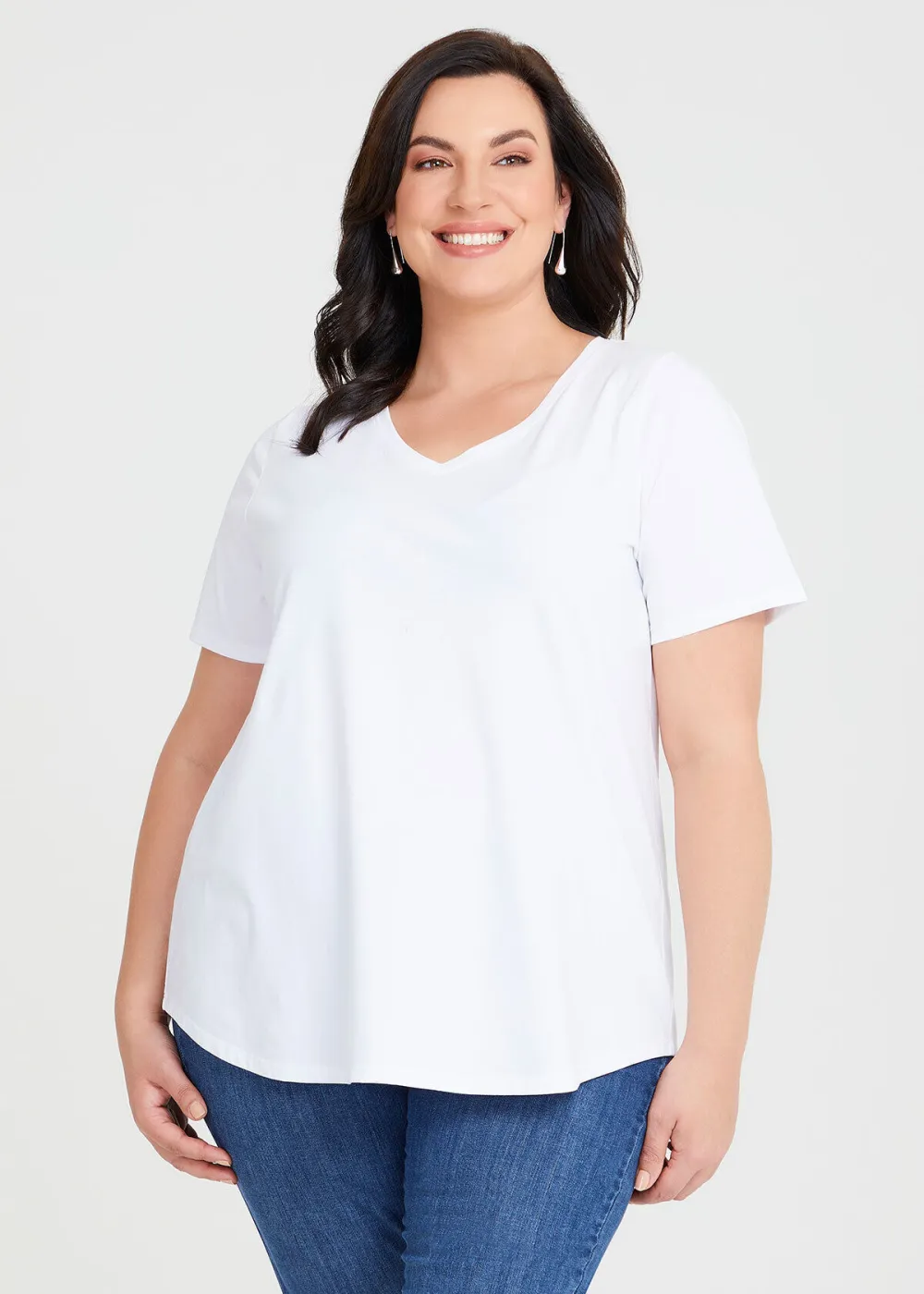 Australian Cotton V-neck T-Shirt