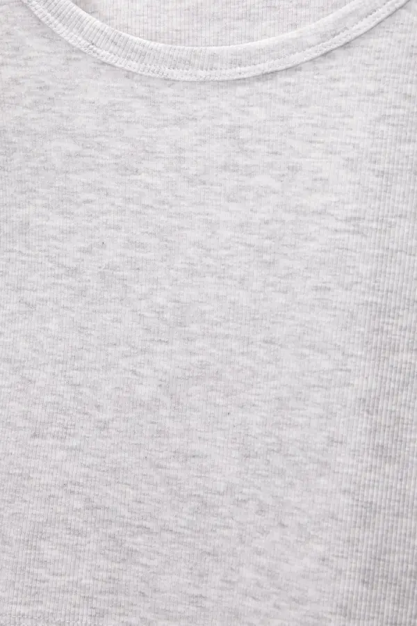 Camiseta manga larga canalé