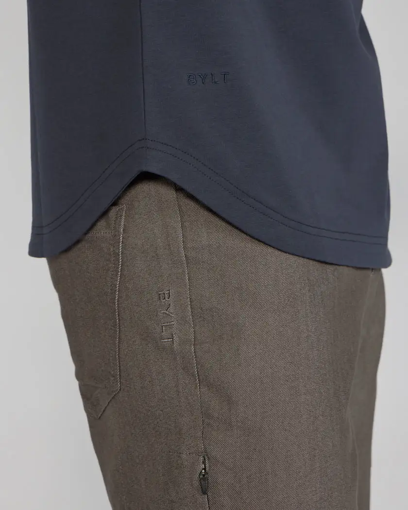 Lux Long Sleeve Zip Polo