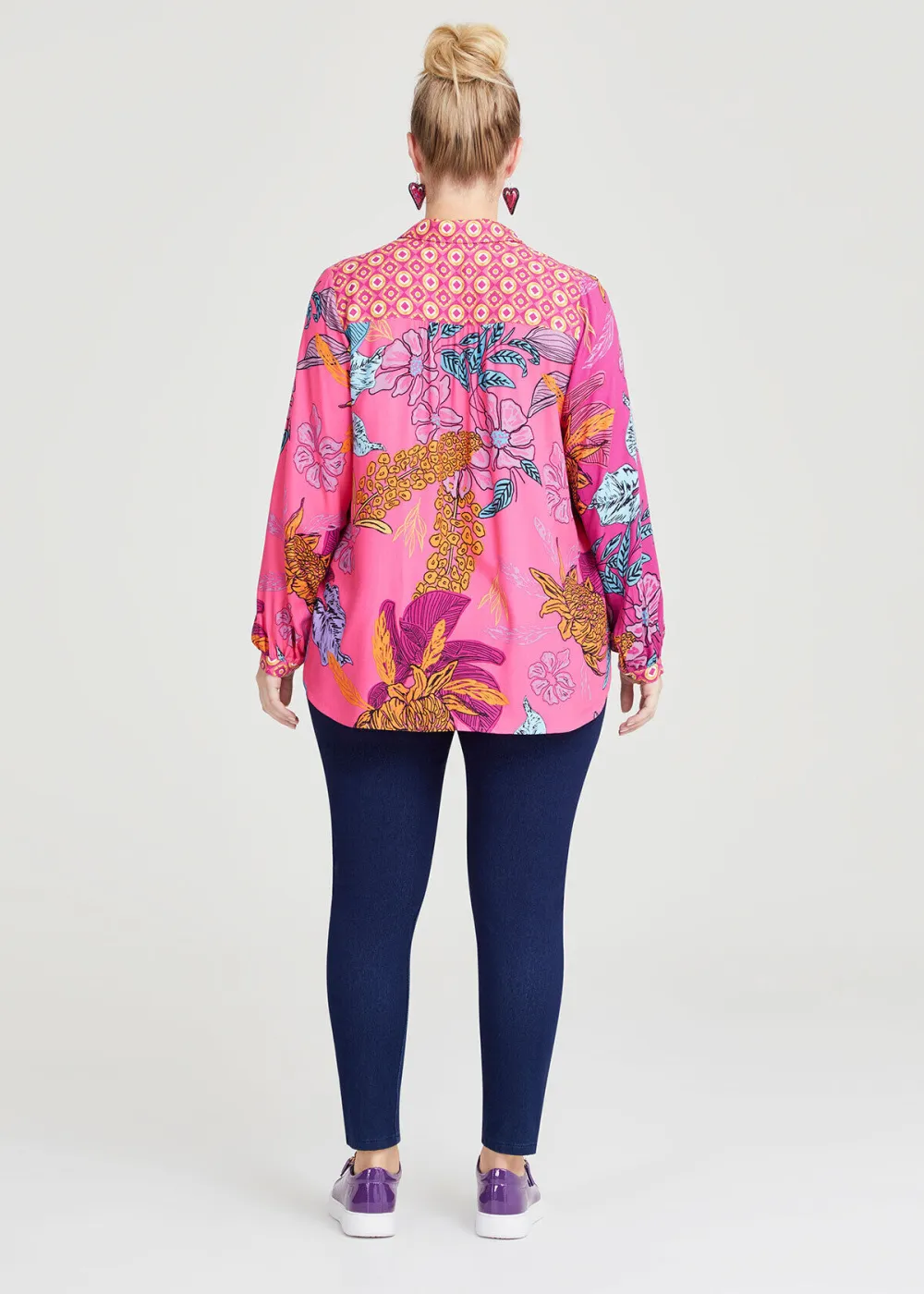 Natural Flower Mix Geo Shirt