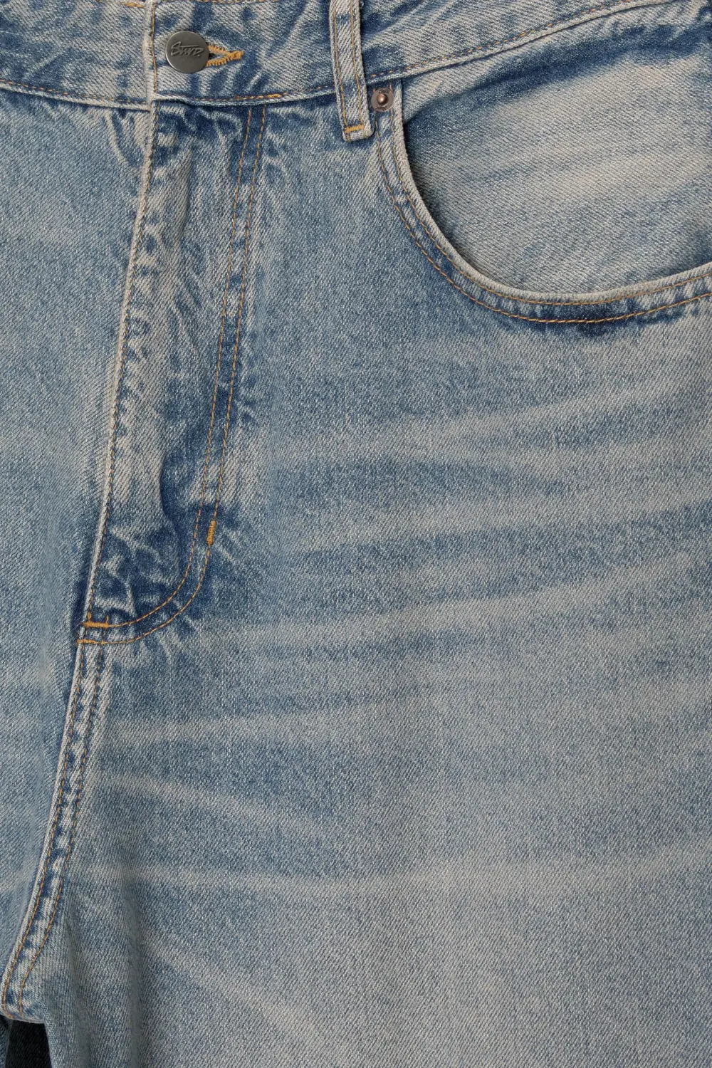 Super baggy washed finish jeans