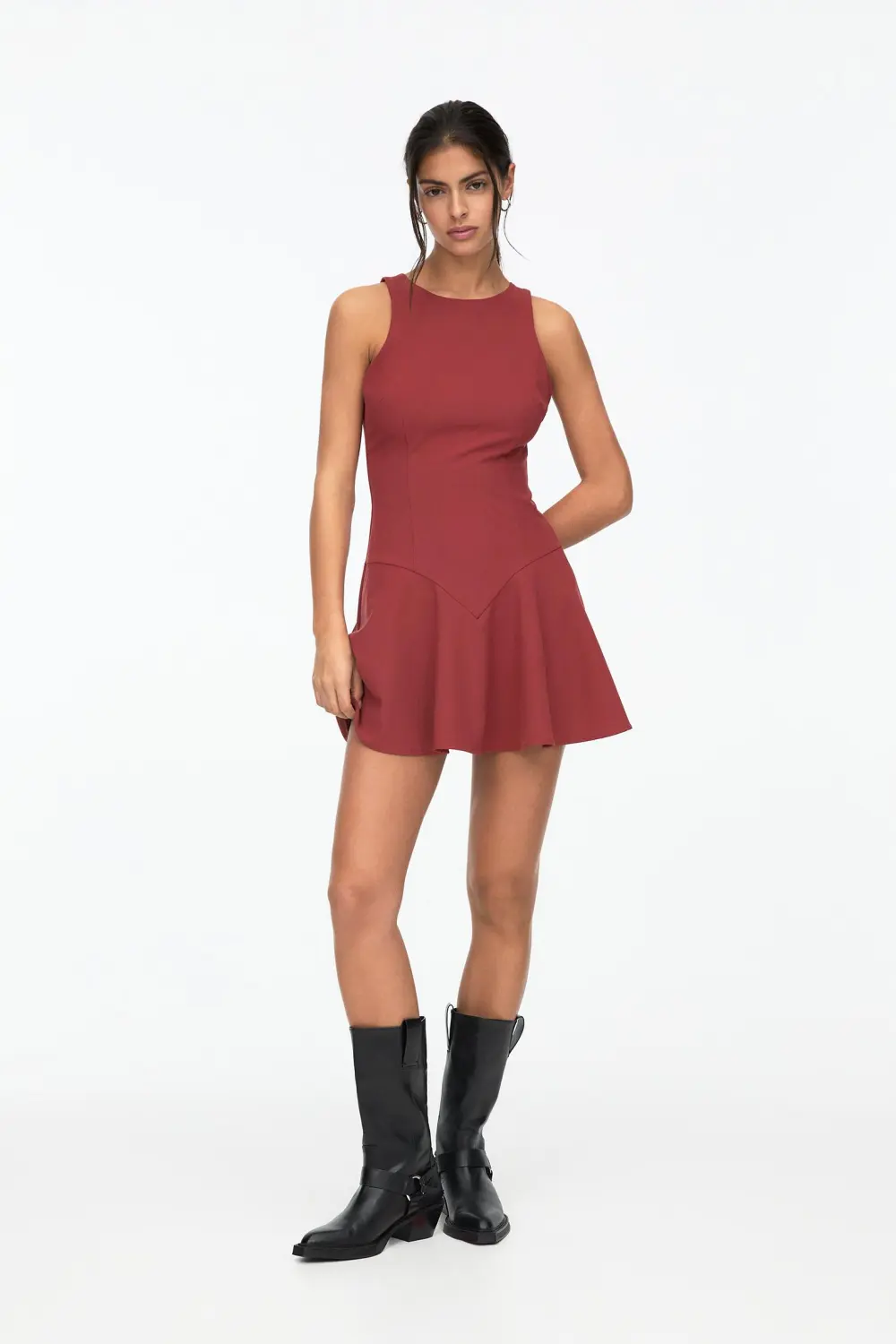 Vestido corto bailarina