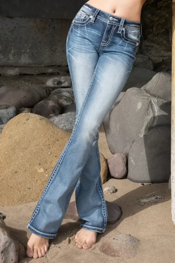 Longhorn Feather Denim
