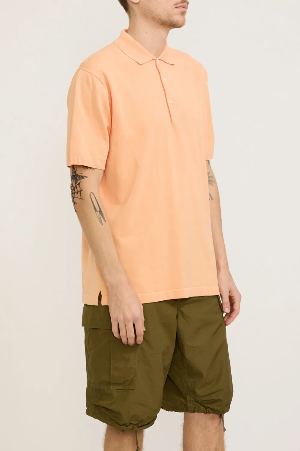 Knit Polo 12G Orange