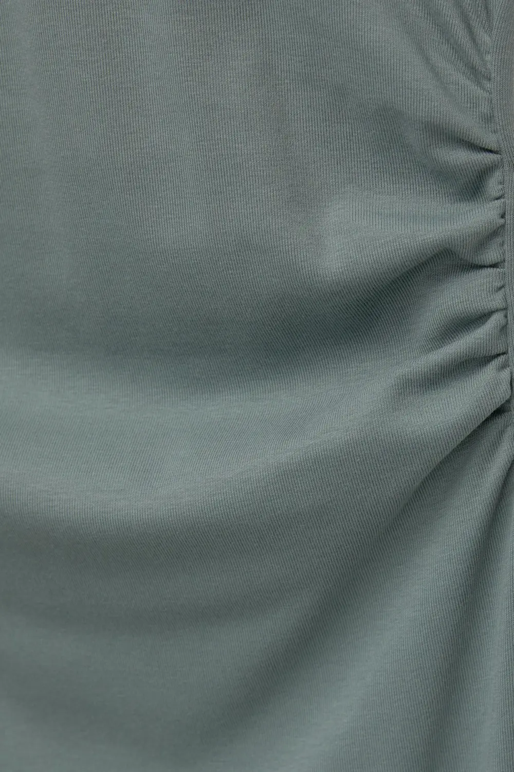 Vestido midi frunces