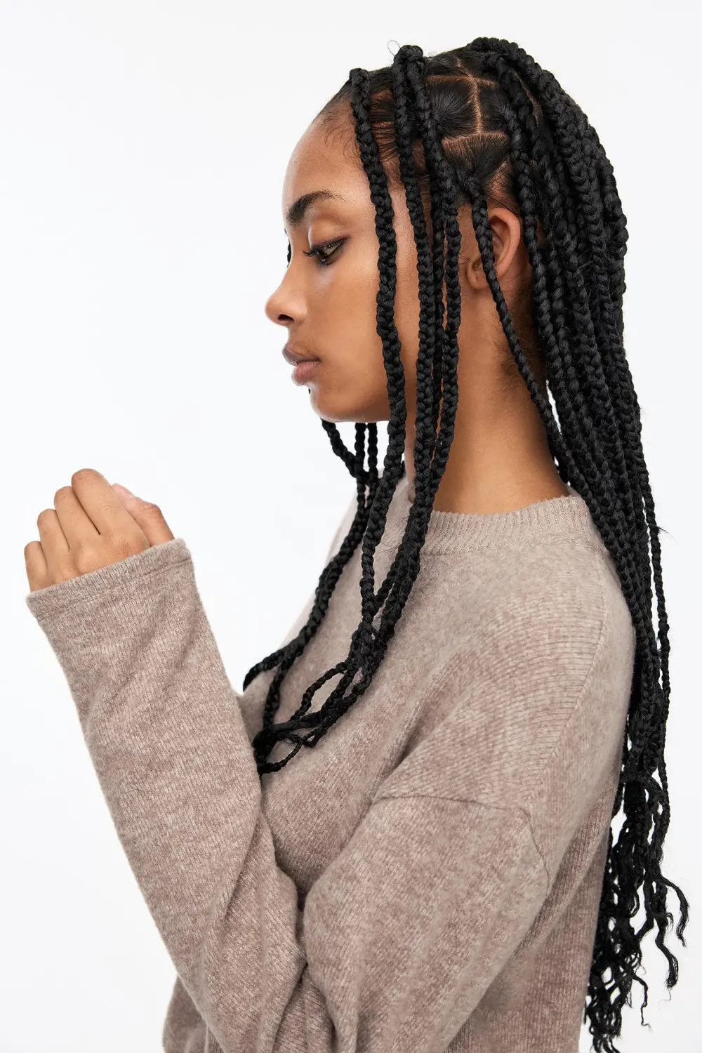 Jersey cropped soft touch