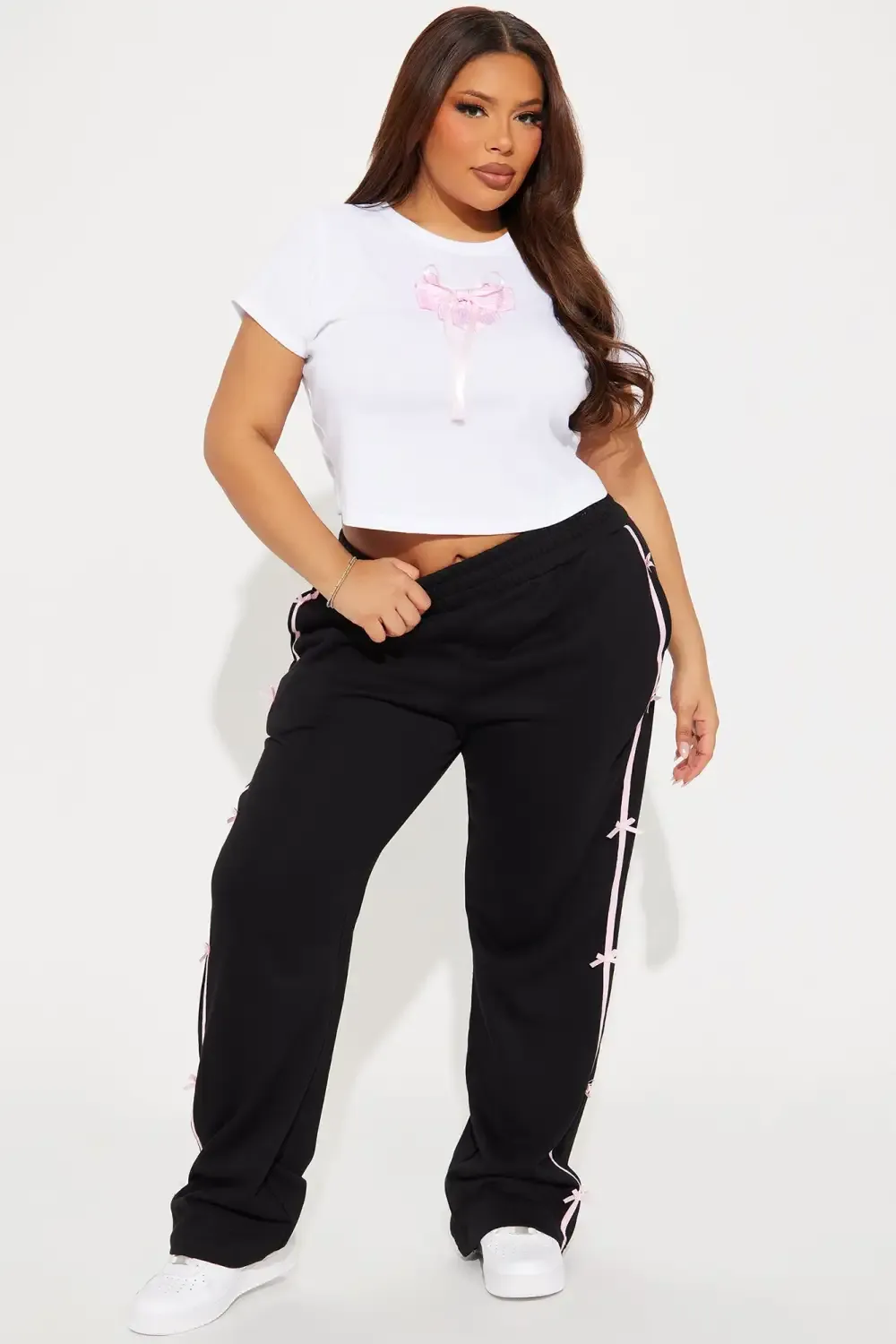 Your Perfect Bow Baby Tee - White