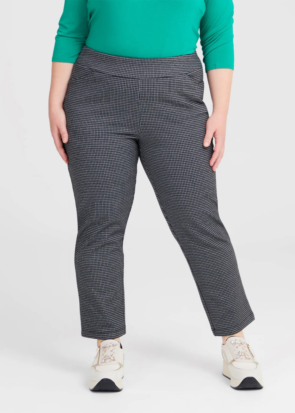 Petites Ponte Checker Pant