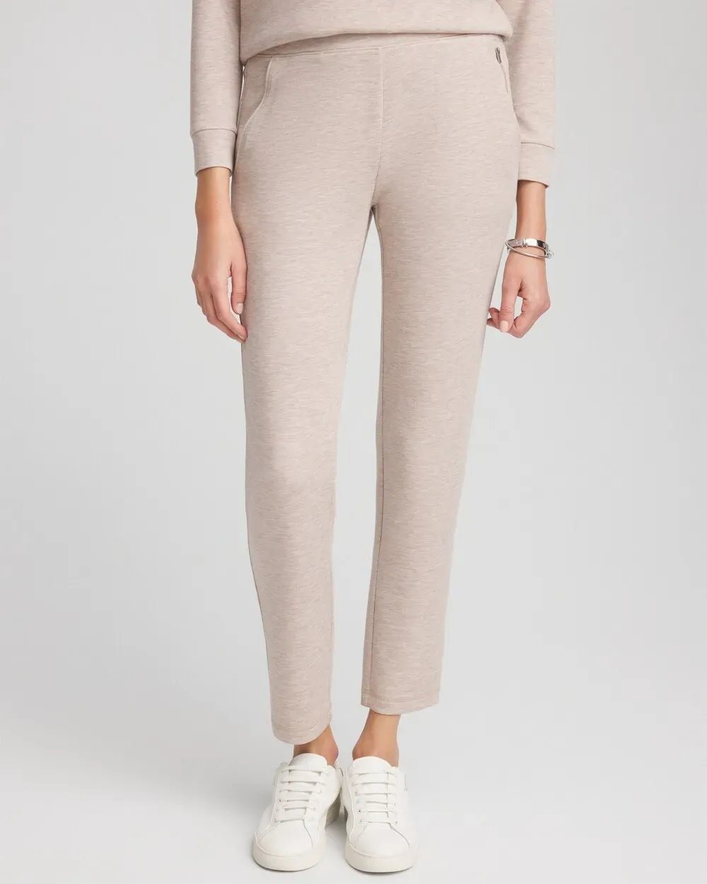 Zenergy® Heathered Scuba Ankle Pants