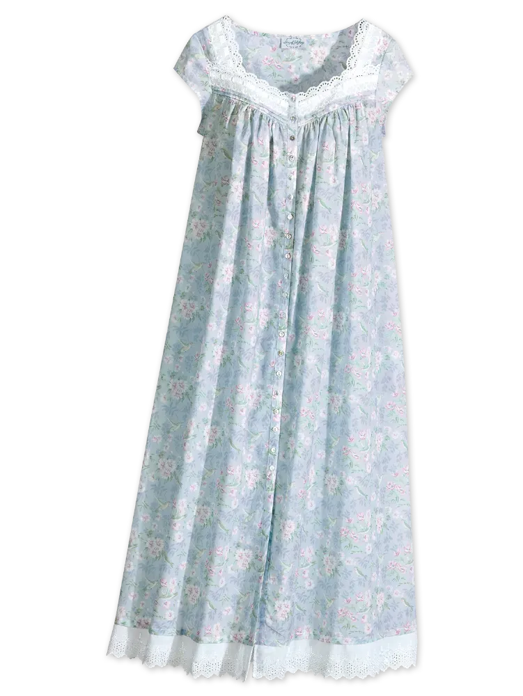 Lanz Hummingbird Cotton Lawn Robe