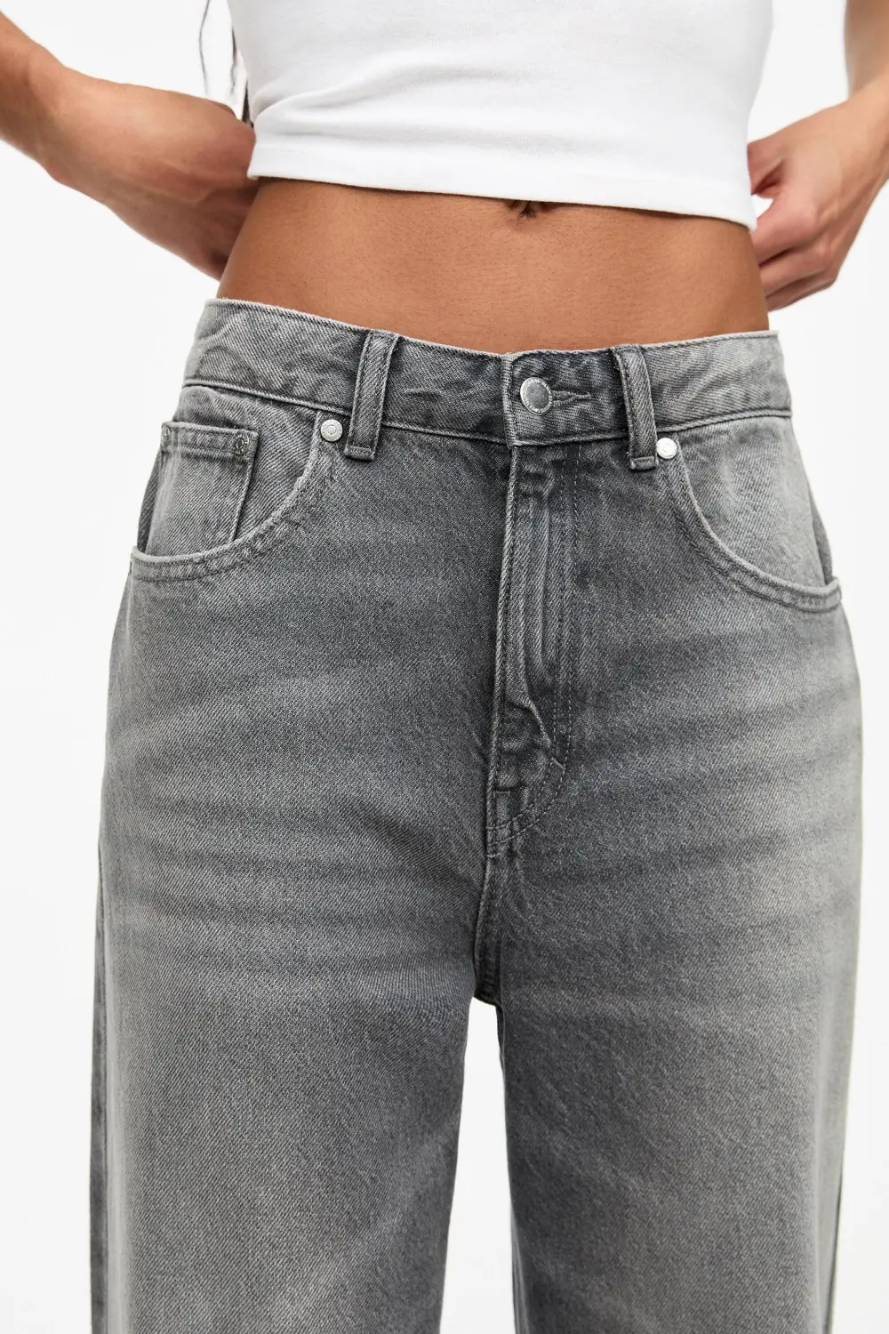 Jeans baggy vuelta bajo