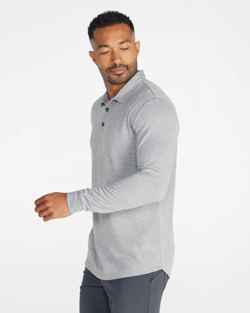 Comfort Wool Long Sleeve Polo